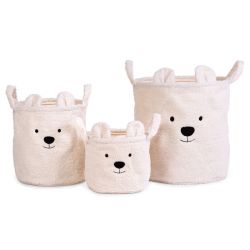 Conjunto de Cestas de Armazenamento Teddy Cru.