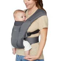 Mochila Porta Bebê Embrace Soft Air Mesh Grafite