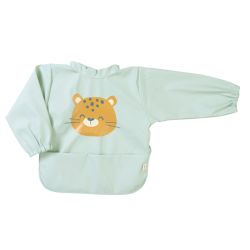 Babete impermeável com mangas menta