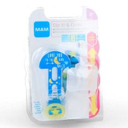 Broche para Chupete e Cobertura de Proteção MAM Rosa