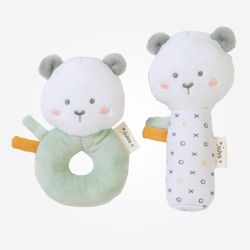 SET DE 2 TOCHAS "SWEET & FUN" VERDE CAÇA