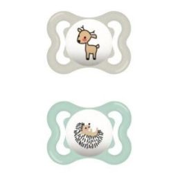 CHUPETA SUPREME 2-6 SILICONE MATE (2PCS) - NEUTRO