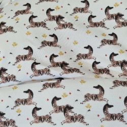 Capa reta estampada de zebras - Branco