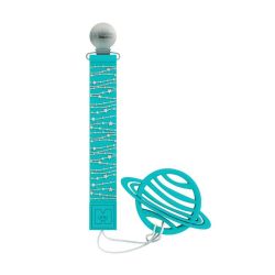 Porte de óculos de silicone com planeta mordedora