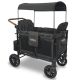 Carrinho Quádruplo Wonderfold W4 Luxe Premium - Preto Vulcânico