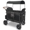 Carrinho Quádruplo Wonderfold W4 Luxe Premium Preto Vulcânico