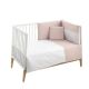 Conjunto de 2 Peças F.Nordica Berço 60 Plumeti Rosa 100X140X3 Cm