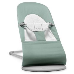 Hamaca Balance Soft Tecido Woven Salvia Babybjörn - Claro/Cinza