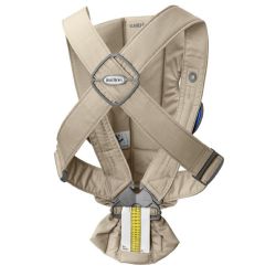 Mochila Porta Bebê Mini Babybjörn Woven - Bege