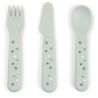 Conjunto de 3 Talheres Foodie Happy Dots Verde