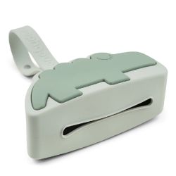 PORTA-CHUPETES DE SILICONE CROCODILO VERDE