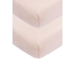 Lençol Ajustável Berço 60 Pack 2 60X120 Cm Me-Uni Soft Pink