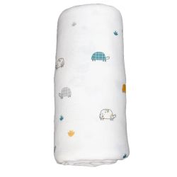 MUSELINA BAMBU TORTUGA/BRANCO