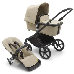 Carro Bugaboo Fox Cub Completo Preto - Desert Taupé