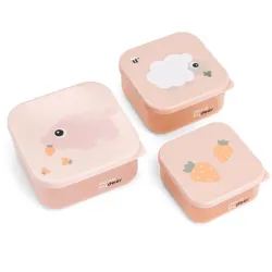 Cajitas Snack Tiny Farm Rosa 3uds