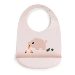 Babador de Silicone Pigee Rosa