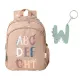Mochila Mediana Funny Letters + Llavero