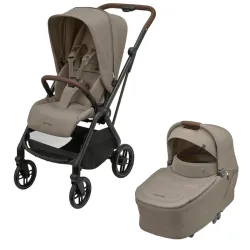 Carro Duo Leona 2 + Cesto Sense Twillic Truffle