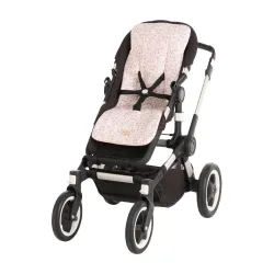 Colchoneta Silla Universal Reversible Recta Linen Rosa 30X80X1 Cm