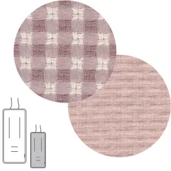 Colchoneta Silla Universal Reversible Recta Vicky Rosa 30X80X1 Cm