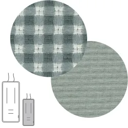 Colchoneta Silla Universal Reversible Recta Vicky Verde 30X80X1 Cm