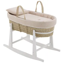 Moises Palma Acolchado + Pata Madera Blanco Rustic Rosa 39X80X61 Cm