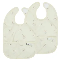 Pack 2 Baberos Punto Cuadrados 24X33 Cm Me-Gingko Multicolour