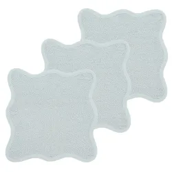 Pack 3 Toallas Faciales 30X30 Cm Me-Terry Wavy Grey Blue