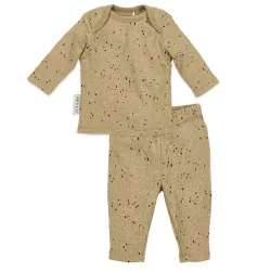 Pijama 2 Piezas Canalé 50/56 Me-Rib Mini Spot Toffee Melange