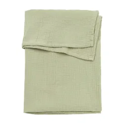 Sabana Cuna Muselina Lavada 100X150 Cm Me-Uni Soft Olive