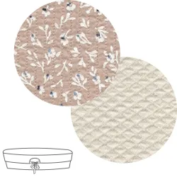 Garnitura Capazo Cremallera Reversible Rustic Beige 35X75X35 Cm