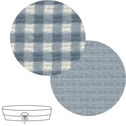 Garnitura Capazo Reversible Vicky Azul 35X75X35 Cm