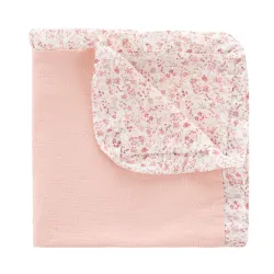 Manta Reversible 65X65X1 Cm Linen Rosa