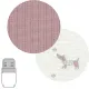 Saco Capazo + Colchoneta Puppy Rosa 35X80X6 Cm