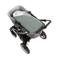 Saco Capazo Cruzado Reversible Etnic Verde 40X80X5 Cm