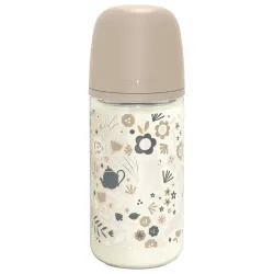 BIBERÃO VIDRO 240ML WONDERLAND BEIGE
