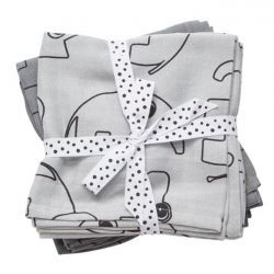 Swaddle 2-Pack Contour Cinza