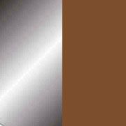 Cromado com detalhes marrons